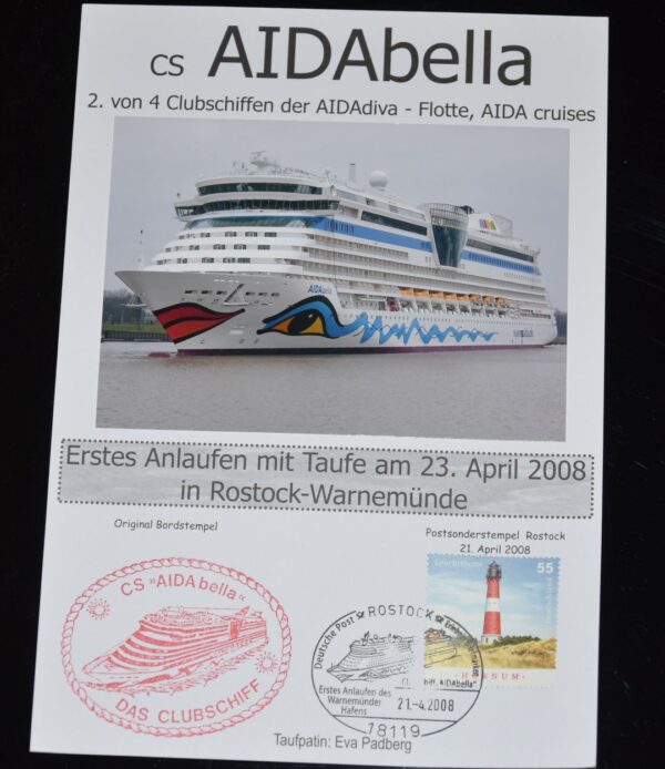 "AIDAbella" - Erstanlaufen & Taufe Rostock-Warnemünde 2008