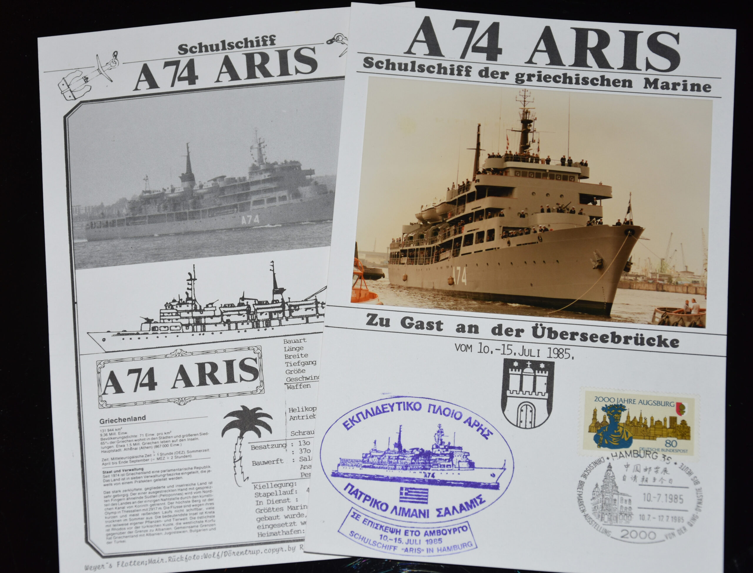Das Schulschiff A 74 „Aris“…