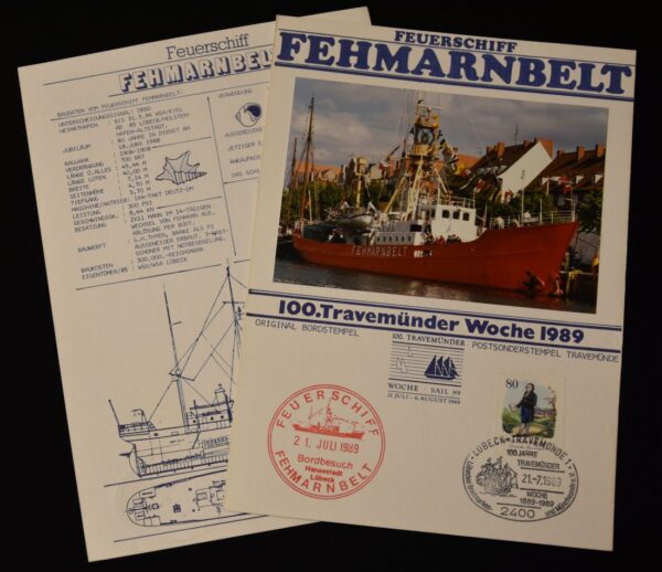 Feuerschiff "Fehmarnbelt" - 100. Travemünder Woche 1989 – Bild 2