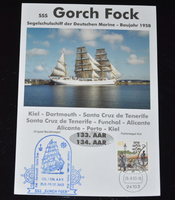 "Gorch Fock" - Informationen zur 133./134. AAR 2003
