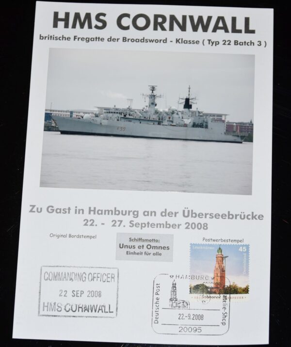 „HMS Cornwall“ – Überseebrücke Hamburg 2008