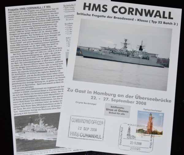 „HMS Cornwall“ – Überseebrücke Hamburg 2008 – Bild 2