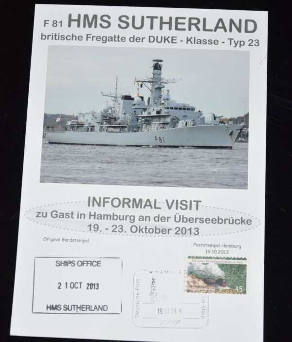 „HMS Sutherland“ – Überseehafen Hamburg 2013