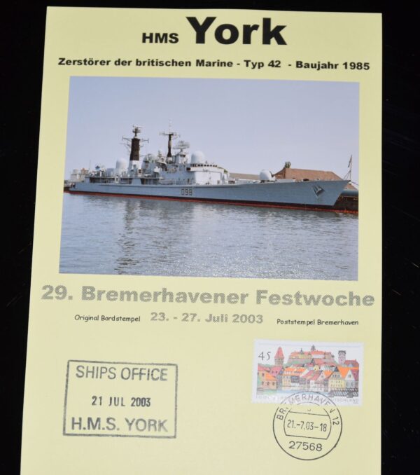 "HMS York" - 29. Bremerhavener Festwoche 2003