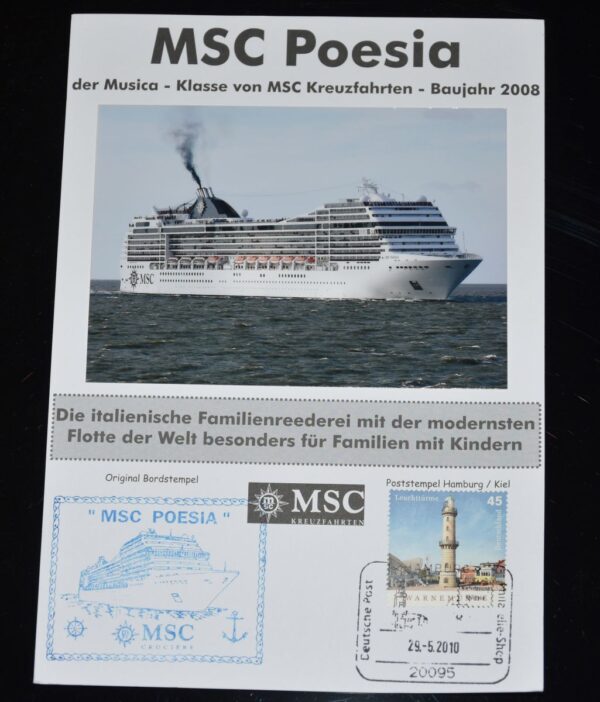 "Poesia" - Schiffsinformationen 2010