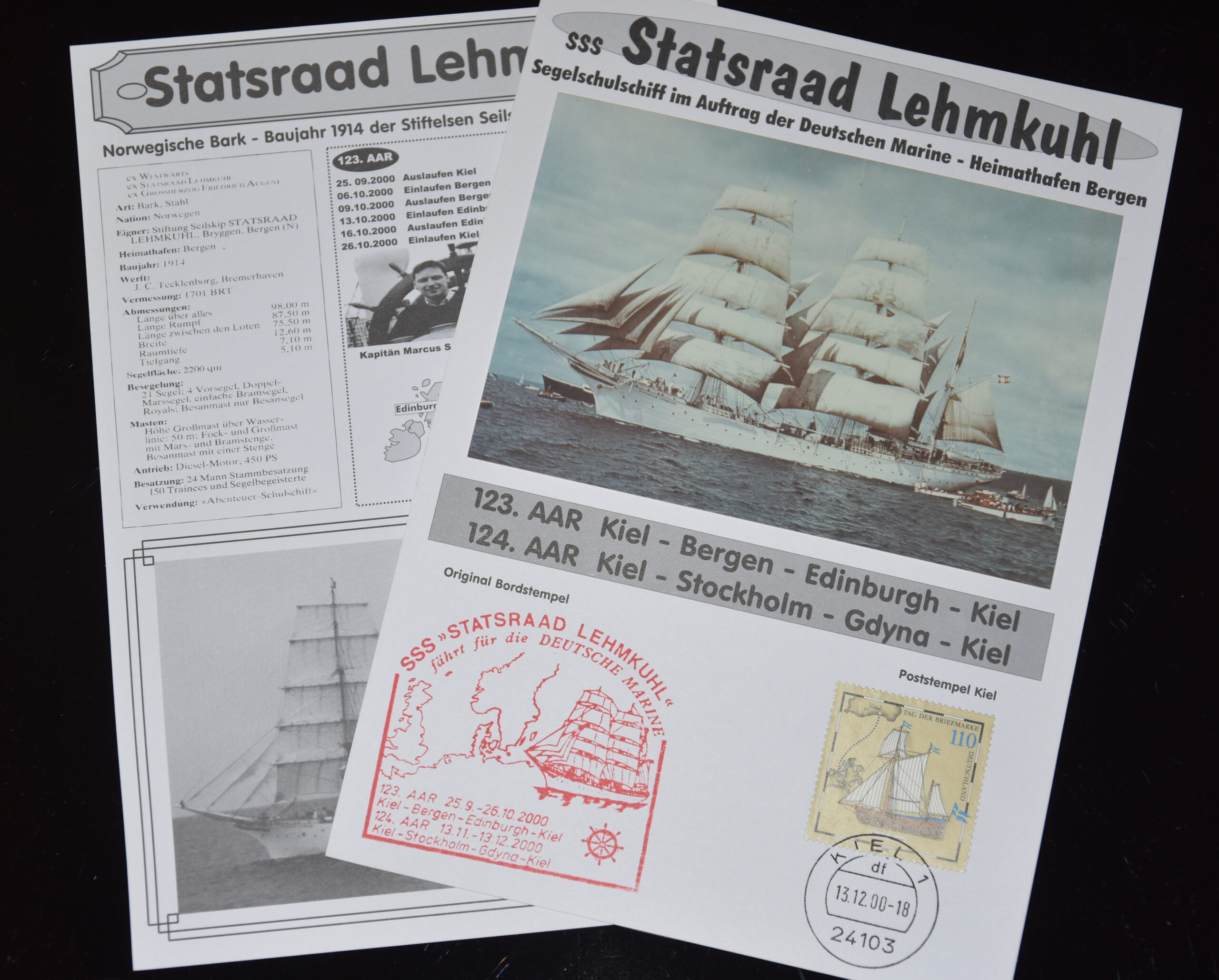 Erfahren Sie etwas über die 123./124. AAR des SSS „Statsraad Lehmkuhl“.