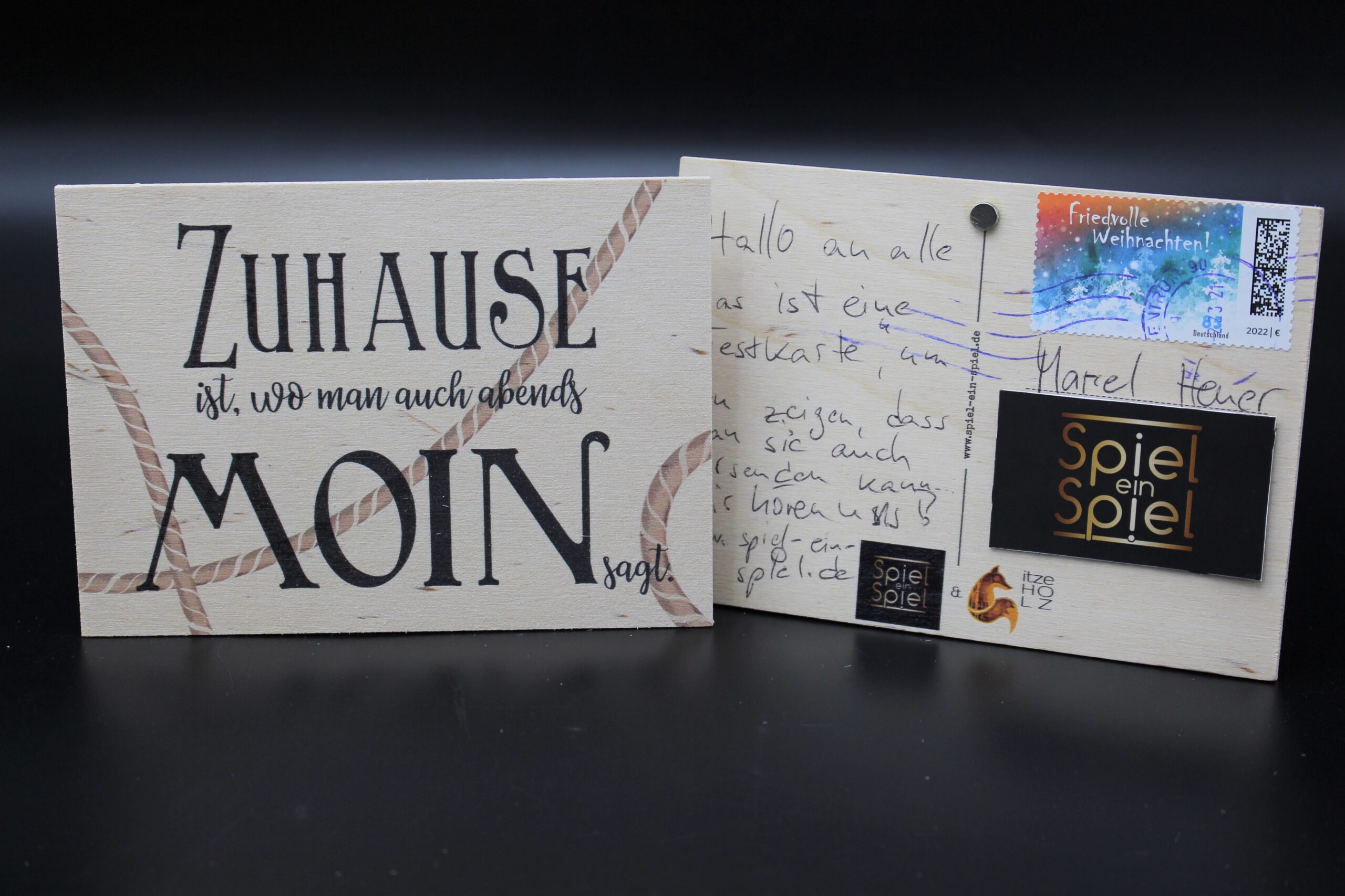 Holzkarte "Zuhause" – Bild 3