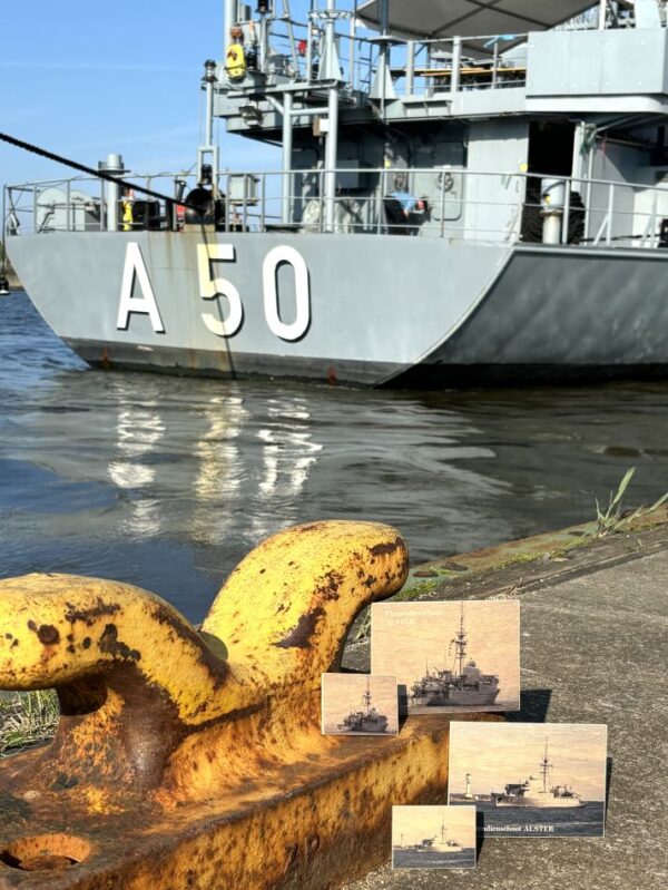 Holzmagnet "Flottendienstboot A 50 ALSTER" - Motiv I - mit Schönheitsfehler – Bild 2