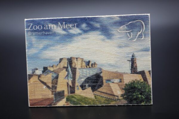 Holzmagnet „Zoo am Meer Bremerhaven"