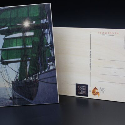 Holzkarte "Alexander von Humboldt II" - Motiv 02 - mit Schönheitsfehler