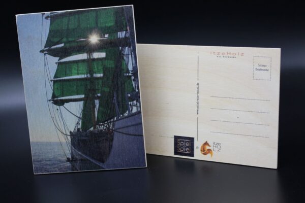 Holzkarte "Alexander von Humboldt II" - Motiv 02 - mit Schönheitsfehler