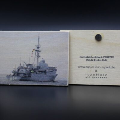 Holzmagnet "Flottendienstboot A 50 ALSTER" - Motiv I - mit Schönheitsfehler