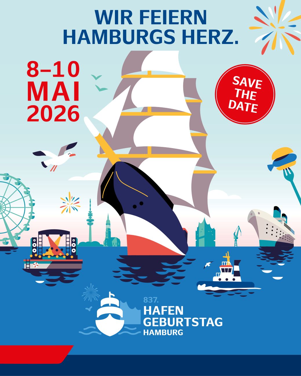 Hafengeburtstag Hamburg 2026 – wir sind dabei!